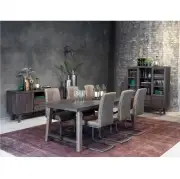 Komoda Brooklyn 160 cm dąb ciemnobrązowy Rowico