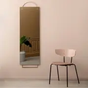 LUSTRO PODŁOGOWE ADORN CZARNE FERM LIVING