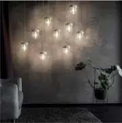 LAMPA WISZĄCA ACORN BURSZTYNOWY MOSIĄDZ UMAGE