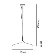 Lampa wisząca Circular szczotkowany brąz menu