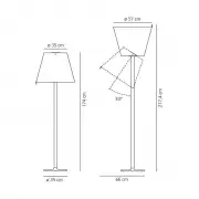 LAMPA PODŁOGOWA MELAMPO MEGA SZARA ARTEMIDE