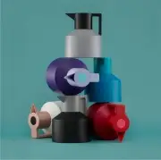 TERMOS GEO 1,5 l czarno-złoty NORMANN COPENHAGEN