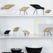 FIGURKA DEKORACYJNA SHOREBIRD mała orzech NORMANN COPENHAGEN