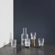 SZKLANKA RIPPLE MAŁA TRANSPARENTNA 4 SZT. FERM LIVING