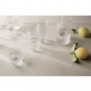 SZKLANKA RIPPLE MAŁA TRANSPARENTNA 4 SZT. FERM LIVING