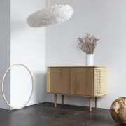 KOMODA TREASURE TRZYDRZWIOWA DĄB EKO-SKÓRA UMAGE