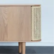 KOMODA TREASURE TRZYDRZWIOWA DĄB EKO-SKÓRA UMAGE