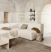 PÓŁKA SECTOR S-L NATURALNY DĄB CZARNY MOSIĄDZ FERM LIVING