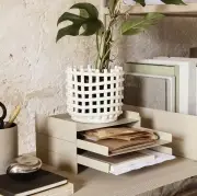 KOSZ CERAMICZNY DUŻY NIEBIESKI FERM LIVING