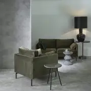 Taboret Zig Zag Jasnoniebieski Pols Potten