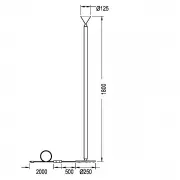 LAMPA PODŁOGOWA APOLLO ALUMINIOWA PHOLC