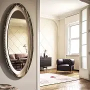 LUSTRO SURFACE OWALNE SZARE CALLIGARIS