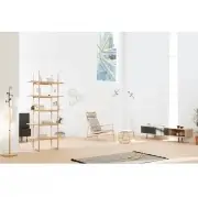 KOMODA DĘBOWA FINA NISKA 160X45X48 CM CZARNA GAZZDA