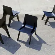 KRZESŁO J-CHAIR LOUNGE ALU GRAFITOWE ZIETA