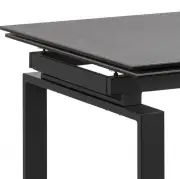 Stół rozkładany Huddersfield 160-240 cm czarny