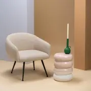 STOŁEK CHUBBY BIAŁY POLS POTTEN