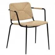 Krzesło Mitty Z Podłokietnikami Naturalne