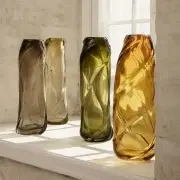 Wazon Water Swirl przydymiony szary FERM LIVING