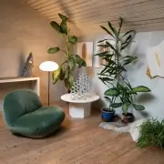 Lampa stołowa Stemlite 70 cm czerń wpadająca w czerwony GUBI
