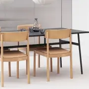 KRZESŁO TIMB CAMEL SKÓRZANE NORMANN COPENHAGEN