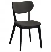 Krzesło closter dąb czarny-szare