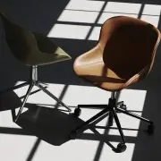 KRZESŁO OBROTOWE HYG BIAŁE ALU NORMANN COPENHAGEN