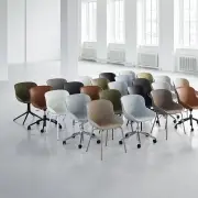 KRZESŁO OBROTOWE HYG BIAŁE ALU NORMANN COPENHAGEN