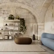 SOFA RICO 3 os. boucle piaskowa FERM LIVING