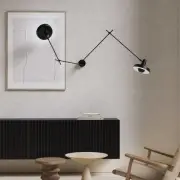 LAMPA ŚCIENNA ARIGATO DOUBLE LONG-SHORT CZARNA GRUPA PRODUCTS