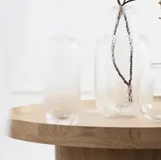 STOLIK KAWOWY Plateau 48 cm dąb bielony BOLIA