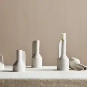Świecznik falda h;12 cm piaskowy BOLIA