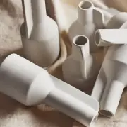 Świecznik falda h;12 cm kość słoniowa BOLIA