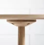 STÓŁ TURNED 75 CM DĄB BIELONY-SZARY FENIX LAMINAT BOLIA
