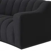 Sofa Kelly 300 cm czarna Eichholtz