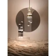 Lampa Cactus mała transparentna-czarna Pulpo