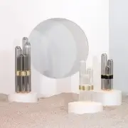 Lampa Cactus duża transparentna-mosiężna Pulpo
