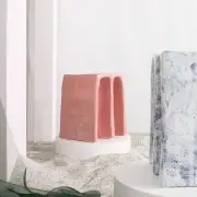 Stołek chouchou white marble Pulpo