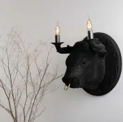 Lampa ścienna Corrado czarna Karman