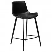 Krzesło Barowe Emilio H;91 Cm Vintage Czarne