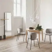 Lustro podłogowe Shift z półką dąb bielony Bolia