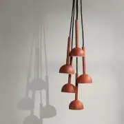 Lampa wisząca Blush rdzawoczerwona Northern
