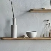 Półka ścienna Wave 70 cm dąb olejowany Bolia