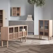 Komoda tv Cana dąb bielony Bolia
