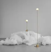 Lampa stołowa Snowball stalowa Northern