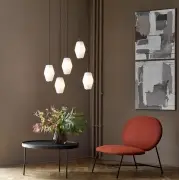 Lampa wisząca Dahl duża mosiężna Northern