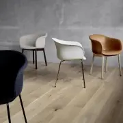 Krzesło Biurowe Elefy JH32 Copper Brown Black Andtradition
