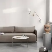 Lampa ścienna VV Cinquanta Twin mosiężno-biała Astep