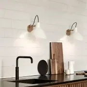 Lampa ścienna VV Cinquanta mosiężno-czarna Astep