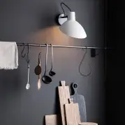 Lampa VV Cinquanta czarna rama-czarny i biały klosz Astep