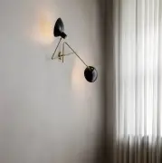 Lampa VV Cinquanta czarna rama-czarny i biały klosz Astep